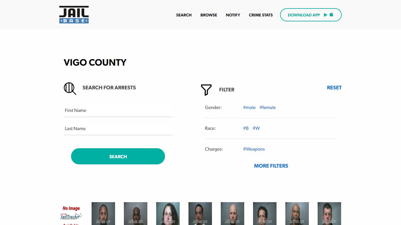 Vigo County Jail Inmate Search and Mugshots | JailBase