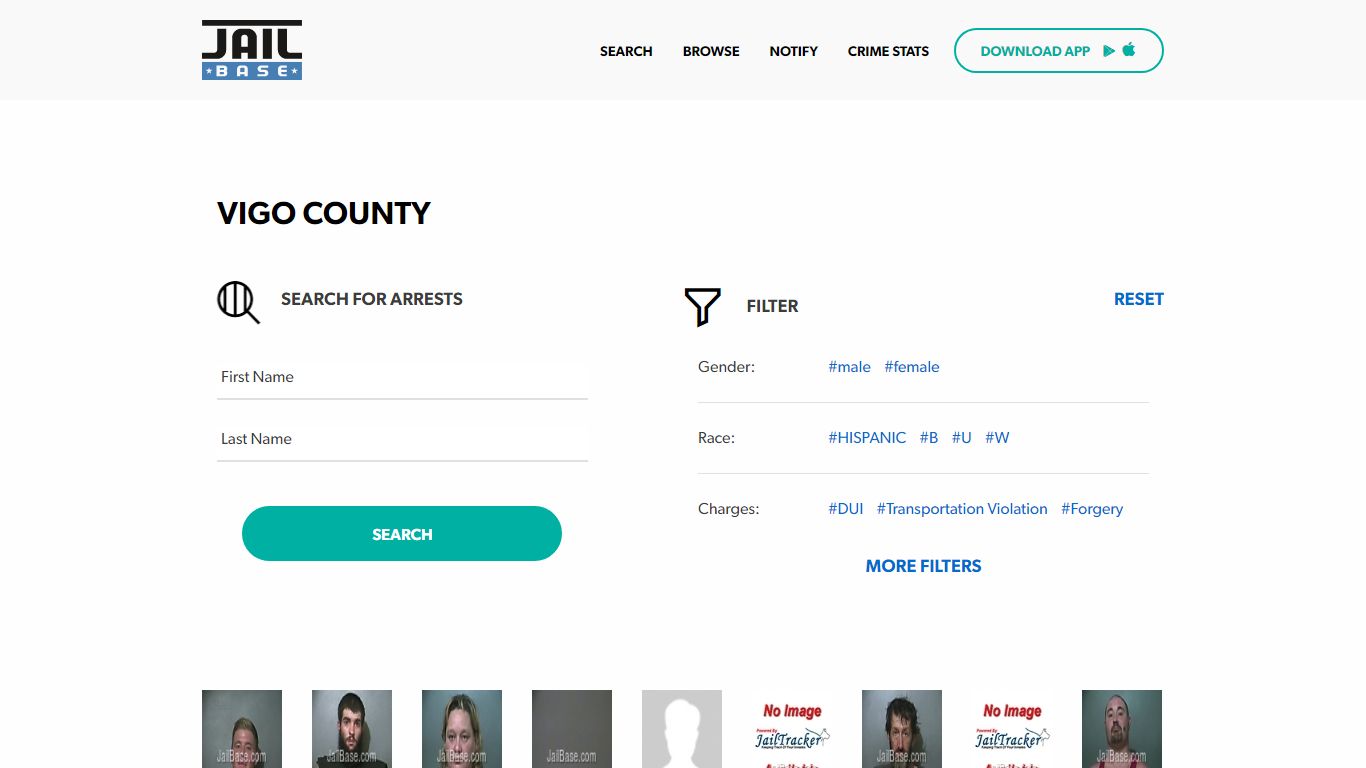 Vigo County Jail Inmate Search and Mugshots | JailBase